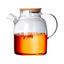 Chaleira De Vidro De Grande Capacidade 1L 1.8L Resistente a Altas Temperaturas Para Suco Vaporizado,