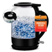 Chaleira de vidro elétrica OVENTE KG516B 1.5L 1500W preta Chaleira de vidro elétrica OVENTE KG516B 1.5L 1500W preta