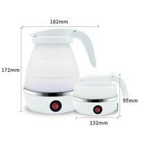Chaleira dobrável Silicone de viagem 110v Chaleira elétrica portátil automática