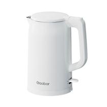 Chaleira Elétrica 1,7l Gaabor 1500w Aço Inox E Cabo Retrátil Cor Branco 110V