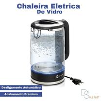 Chaleira Elétrica 1,8L de Vidro Portátil Desligamento Automático água Chimarrão