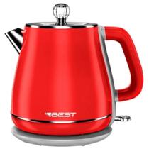 Chaleira Elétrica 1,8L YD-1830C BestInox, 1200W, Desligamento Automático, Luz Indicadora, Vermelha, 220V