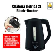 Chaleira Elétrica 2L Black+Decker K2200B2 Preto 220V 1850W