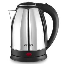 Chaleira Elétrica Aço Inox 2L 1500W Fervura Rápida Desligamento Automático