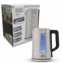 Chaleira Elétrica Black & Decker KEPG 1.7L Controle de Temperatura 1100W Inox 220V