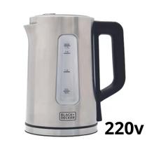 Chaleira Elétrica BlackDecker KEPGBR Inox 110V OU 220V 1,8L Base Giratória Desligamento Automático Aquecimento Rápido Design Moderno e Seguro Chaleira Elétrica BlackDecker KEPGBR Inox 110V OU 220V 1,8L Base Giratória Desligamento Automático Aquecimento Rápido Design Moderno e Seguro