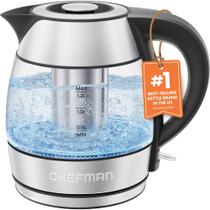 Chaleira Elétrica Chefman 1,2L 1500W com Infusor de Chá em Inox