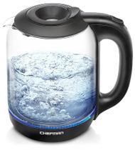 Chaleira Elétrica Chefman 1,7L - Tampa de Fácil Preenchimento e Luzes LED