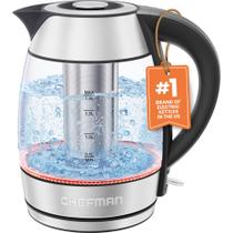 Chaleira Elétrica Chefman Glass 1,8L 1500W com Infusor de Chá