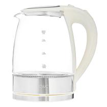 Chaleira elétrica COOK WITH COLOR Glass 1.8L Rapid Boil Cream