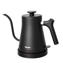 Chaleira elétrica de bico de ganso Yuioase 1 L 1200 W preto fosco Chaleira elétrica de bico de ganso Yuioase 1 L 1200 W preto fosco