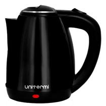 Chaleira elétrica de inox preto 1,8 litros 220V