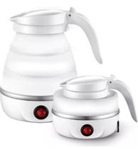 Chaleira Elétrica De Silicone Dobrável 600ml Portátil 110v Cor Branco Para Café Chá Leite Lumi Chaleira Elétrica De Silicone Dobrável 600ml Portátil 110v Cor Branco Para Café Chá Leite Lumi