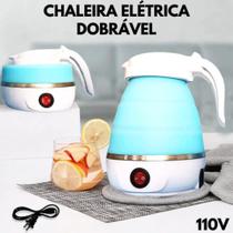 Chaleira Eletrica de Silicone Dobravel 600ml Portatil 110V - Online