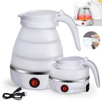 Chaleira Elétrica De Silicone Retrátil Dobrável 450ml Para Café Chá Leite Viagem