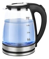 Chaleira Elétrica De Vidro Temperado 1000W Desligamento Automático 2 Litros Linha Premium