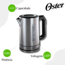 Chaleira Elétrica Digital Oster Inox - 220v