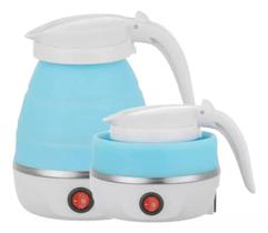 Chaleira Elétrica Dobrável Bivolt - Azul - eletric kettle