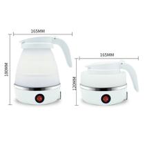 Chaleira Elétrica Dobrável Em Silicone 110V 600ML