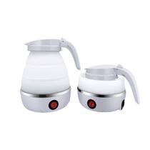 Chaleira Eletrica Dobravel Silicone 600W 110v 600ml Branco