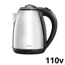 Chaleira Elétrica Elgin CHA10 Inox 2L 110v Jarra Sem Fio com Desligamento Automático Aquece Rápido 1200w Chá Água Café