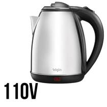 Chaleira Elétrica Elgin CHA10 Inox 2L 110v Jarra Sem Fio Rápida com Desligamento Automático Aquece Rápido Chá Água Café Chaleira Elétrica Elgin CHA10 Inox 2L 110v Jarra Sem Fio Rápida com Desligamento Automático Aquece Rápido Chá Água Café