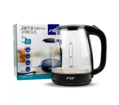 Chaleira elétrica em vidro base removível em vidro 1,8L Glass Fix