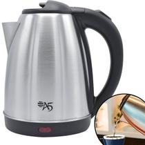 Chaleira Elétrica Esquentar Água Leite Chimarrão Sem Seletor Living Jarra Ferver Café Suco Chá Sem fio Base Giratória Destacável Desliga Automático A5