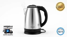 Chaleira Eletrica Inox 1.8l 1000w Homeland 127v Jarra Rapida Para Cafe Cha Chimarrao