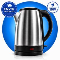 Chaleira Elétrica Inox 1.8L, Desligamento Automático, Aquecimento Rápido, Segura e Durável