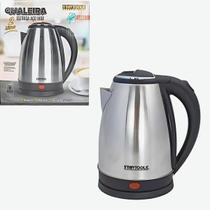 Chaleira Elétrica Inox 2 Litros 127V Potência 1000W com Desligamento Automático e Base Giratória Aquecimento Rápido e Seguro STARTOOLS Chaleira Elétrica Inox 2 Litros 127V Potência 1000W com Desligamento Automático e Base Giratória Aquecimento Rápido e Seguro STARTOOLS