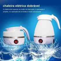 Chaleira Elétrica Jarra De Silicone Dobrável 600Ml