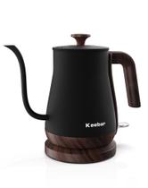Chaleira elétrica Keebar Gooseneck em aço inoxidável 0.8L 1000W