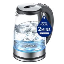 Chaleira Elétrica kemzez 2L 1500W de Vidro Borossilicato Chaleira Elétrica kemzez 2L 1500W de Vidro Borossilicato
