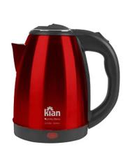 Chaleira Elétrica Kian 1,8L Inox Vermelha 220V