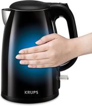 Chaleira elétrica KRUPS 1.5L 1500W Cool Touch em aço inoxidável Chaleira elétrica KRUPS 1.5L 1500W Cool Touch em aço inoxidável