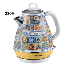 Chaleira Elétrica Linha Positano Ariete 1,7L Aço Inox Base 360 Graus e Desligamento Automático Voltagem:220v Chaleira Elétrica Linha Positano Ariete 1,7L Aço Inox Base 360 Graus e Desligamento Automático Voltagem:220v