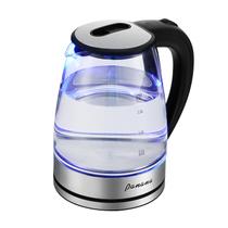 Chaleira elétrica Panana 1.8L de vidro com LED azul 1200W 120V