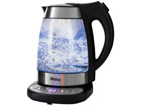 Chaleira Elétrica Philco Digital Glass 1,7 Litros, Preto
