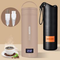 Chaleira Elétrica Portátil QRAGJBM - 450ml, 300W - Cáqui