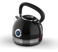 Chaleira Eletrica Preta 1,7l Retro Com Termometro 127v Retro 127
