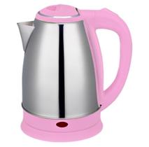 Chaleira elétrica rosa inox 220v jarra elétrica 1500w