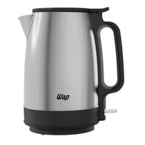 Chaleira Elétrica WAP WCE2 Portátil, Aço Inox, 1,7 Litros, Preto/Cinza, 220V