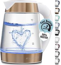 Chaleira Elétrica Zulay Kitchen - 1,7L 1500W - Branca - Fervura Rápida