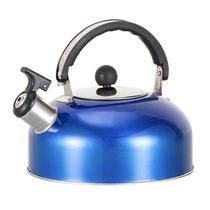 Chaleira em aço inox 2,0L com apito alça dobrável e tampa Colors. Chaleira em aço inox 2,0L com apito alça dobrável e tampa Colors.
