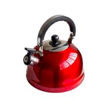 Chaleira Em Aço Inox Apito de Segurança Com Tampa 2 Litros Cores Chaleira Em Aço Inox Apito de Segurança Com Tampa 2 Litros Cores