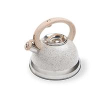 Chaleira em alumínio com apito Brinox Roma com apito 2,7 litros vanilla