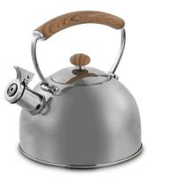 Chaleira em Inox com alça bambu 2,5 litros Mimo Style Chaleira em Inox com alça bambu 2,5 litros Mimo Style