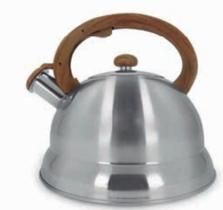 Chaleira em Inox com alça bambu 3 litros Mimo Style Chaleira em Inox com alça bambu 3 litros Mimo Style