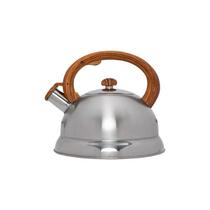 Chaleira em Inox com Alça na cor Bambu 3 litros - Mimo Style - AJ19228 Chaleira em Inox com Alça na cor Bambu 3 litros - Mimo Style - AJ19228